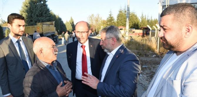 AŞGGIN İÇME SUYU ŞEBEKESİ YAPIMINI İNCELEDİ