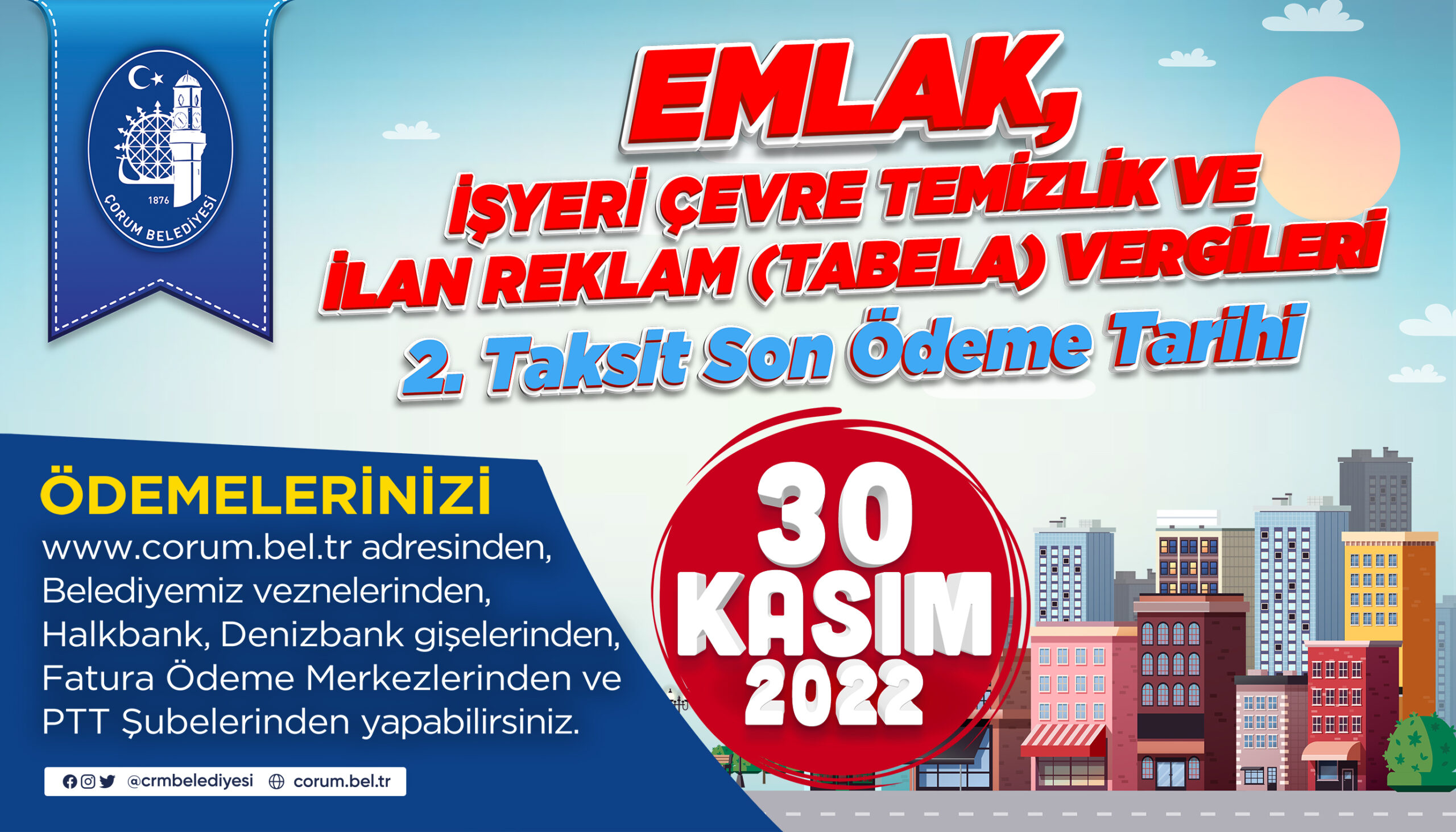 Emlak Vergisinde son gün 30 Kasım