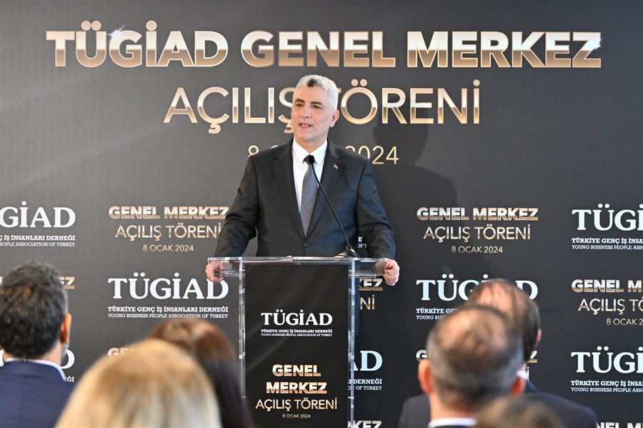 Bakan Bolat, TÜGİAD Genel Merkezi’nin açılışında konuştu